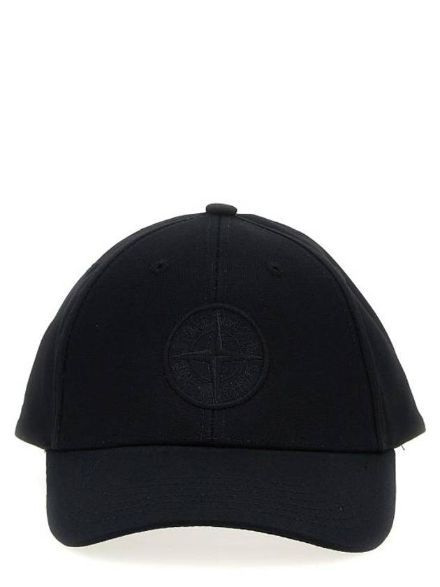 99661 Cotton Rep 6 Panel Ball Cap Black - STONE ISLAND - BALAAN 2