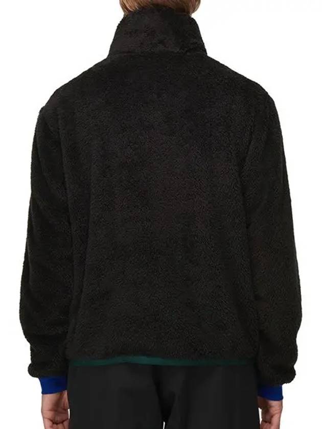 Granoble Signature Emble Fleece Quilted Down Jacket Black - MONCLER - BALAAN 3