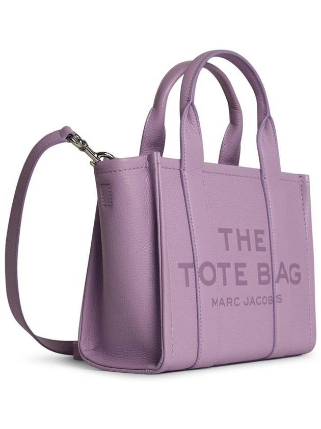 Small Leather Tote Bag Purple - MARC JACOBS - BALAAN 3