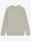 Monochrome Fox Head Patch Classic Cotton Sweatshirt Grey Melange - MAISON KITSUNE - BALAAN 3