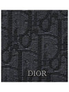 Zipper Jacquard Card Wallet Black - DIOR - BALAAN 7