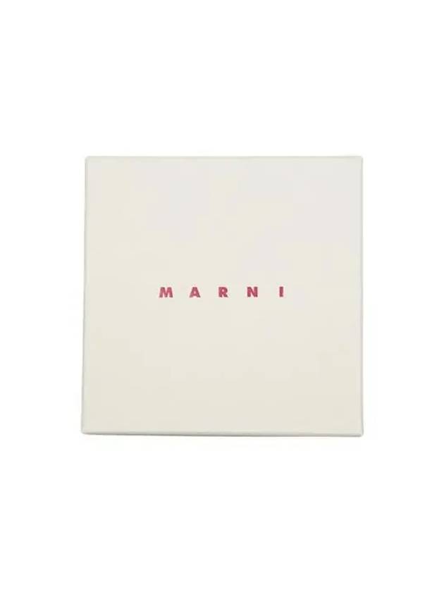 Bicolor Leather Card Wallet Black - MARNI - BALAAN 7