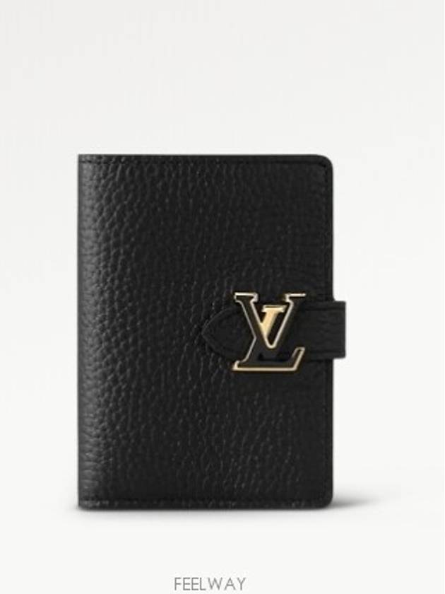 LV Vertical Compact Half Wallet Black - LOUIS VUITTON - BALAAN 2