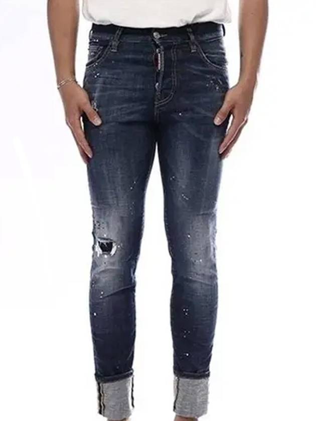 Men's Maple Big Patch Sexy Mercury Jean Blue - DSQUARED2 - BALAAN 1