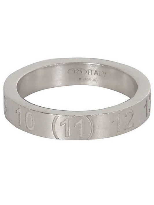 Numerical Engraved Logo Ring Silver - MAISON MARGIELA - BALAAN 2