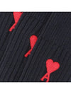 Embroidered Logo 3 Pack Socks Black - AMI - BALAAN 6