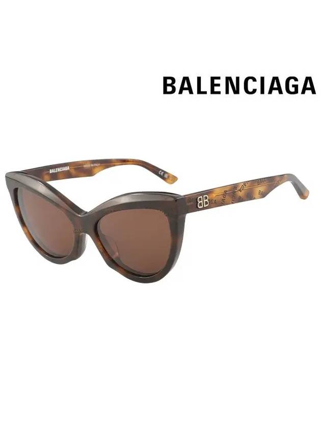 Eyewear Havana Cat Eye Sunglasses Brown - BALENCIAGA - BALAAN 3