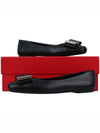 Double Bow Ballerina Flats Black - SALVATORE FERRAGAMO - 11