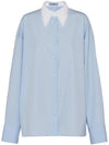 Fringe collar shirt P419HSOOO1414 - PRADA - BALAAN 1