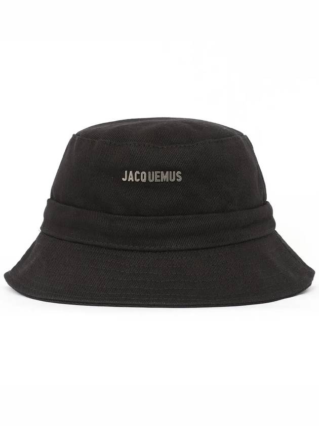 Le Bob Gadjo Bucket Hat Black - JACQUEMUS - BALAAN 4