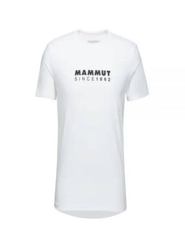 Core Logo Short Sleeve T-Shirt White - MAMMUT - BALAAN 1