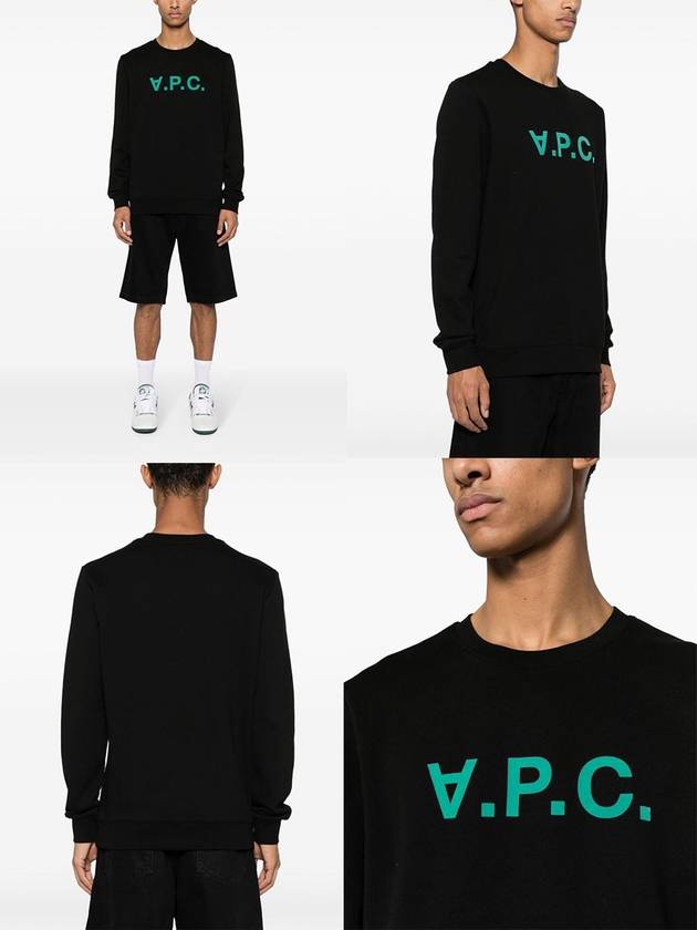 VPC Logo Crew Neck Sweatshirt Black - A.P.C. - BALAAN 4