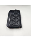 Classic Zipped Coin Purse Grained Calfskin & Gold Black - CHANEL - BALAAN 5