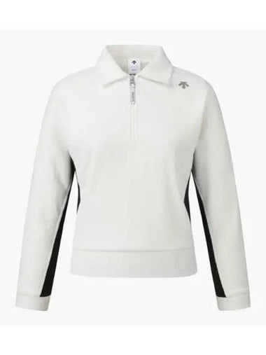 GOLF Women s Terry Half Zip Up Windproof T Shirt DP42WFTLO8 - DESCENTE - BALAAN 1