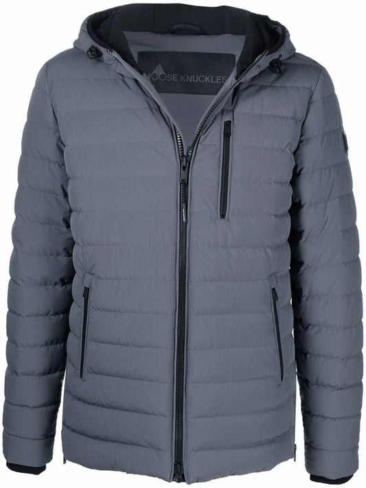 Men's Full Crest Padding Gray - MOOSE KNUCKLES - BALAAN.