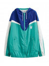 LVS Logo Color Block Overfit Windbreaker Green - YCW - BALAAN 2