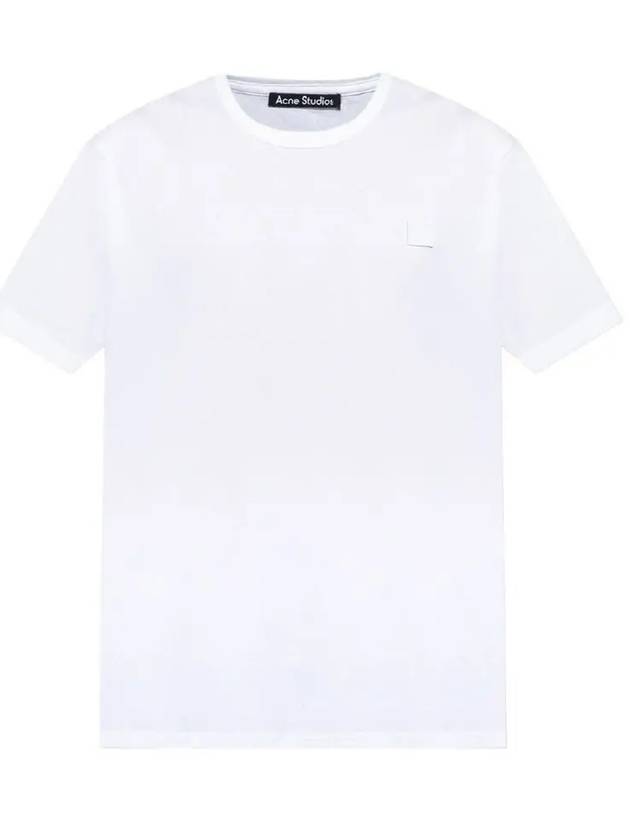 Face Patch Crew Neck Short Sleeve T-Shirt White - ACNE STUDIOS - BALAAN 3