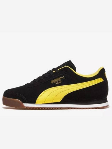 Roma Suede Low Top Sneakers Black - PUMA - BALAAN 1