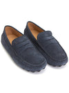 Gommino Bubble Suede Driving Shoes Blue - TOD'S - BALAAN 4