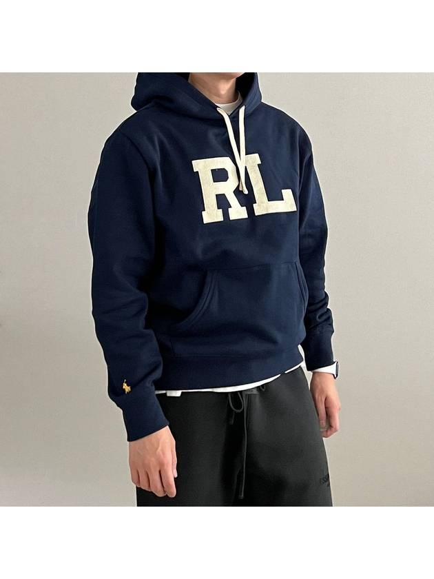 Logo Brushed Hoodie Navy - POLO RALPH LAUREN - BALAAN 10