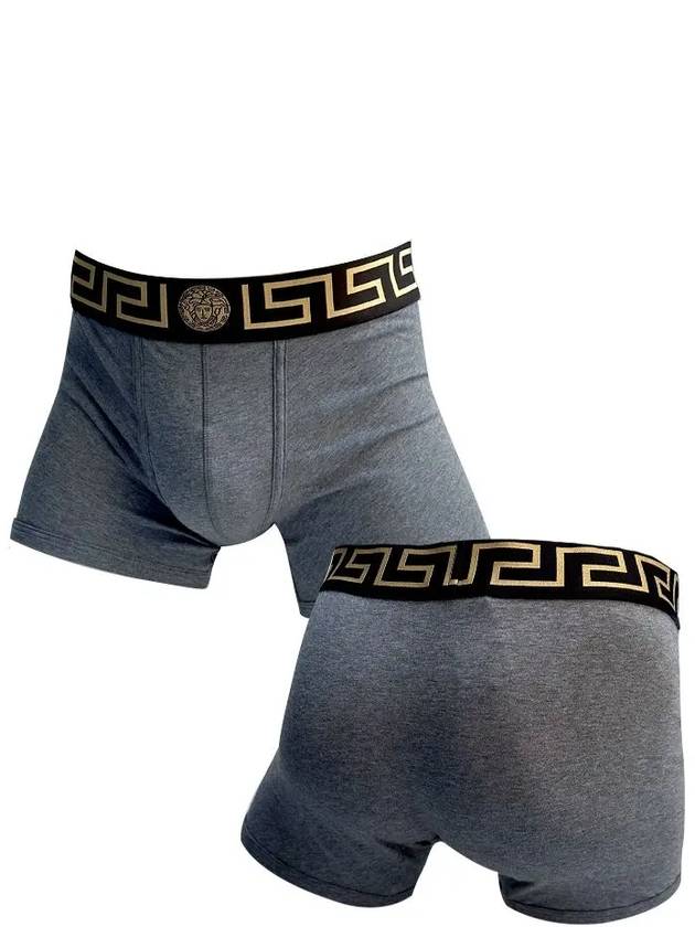 Medusa Logo Print Band Briefs Grey - VERSACE - BALAAN 3