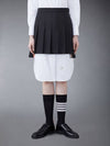 Wool Fresco Pleated Mini Skirt FGC402V 00473 001 - THOM BROWNE - BALAAN 2