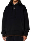 S Macs Logo Hoodie Black - DIESEL - BALAAN 4