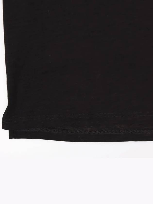 ANTONYMORATO Italy Deep Black Round Short Sleeve Tee - IKALOOOK - BALAAN 5