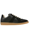 Replica Calfskin Low Top Sneakers Black - MAISON MARGIELA - BALAAN 3