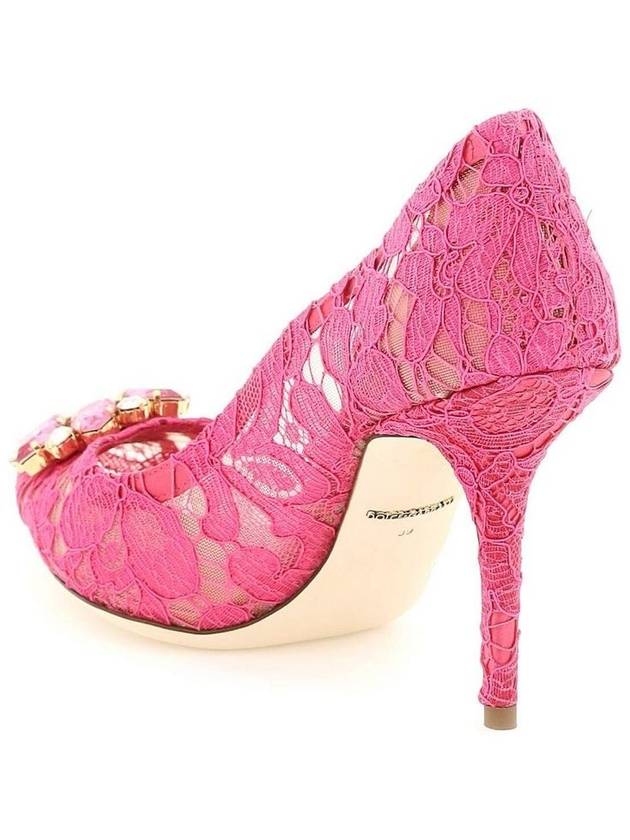 Bellucci Lace Pumps Heel Fuchsia - DOLCE&GABBANA - BALAAN 3