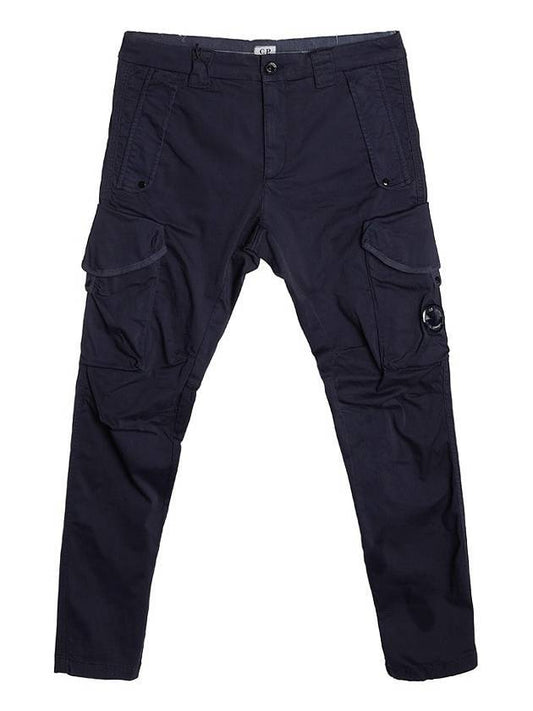 Lens Wappen Garment Dye Utility Cargo Pants Navy - CP COMPANY - BALAAN 1