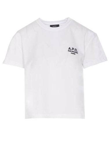 Boxy Rue Madame Short Sleeve T-Shirt White - A.P.C. - BALAAN 1