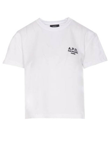 Boxy Rue Madame Short Sleeve T-Shirt White - A.P.C. - BALAAN 1