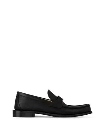 Major LV Logo Loafers Black - LOUIS VUITTON - BALAAN 1