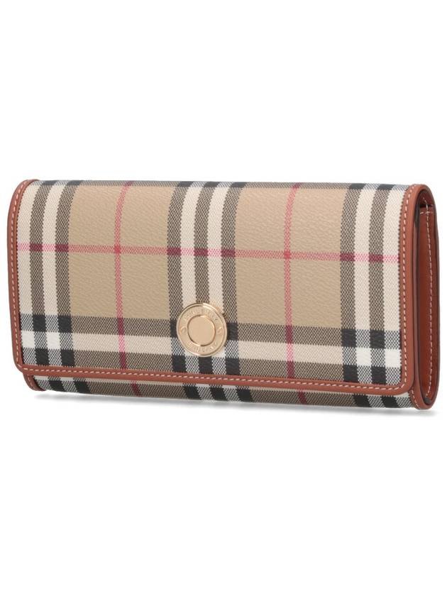 Check Long Wallet Beige - BURBERRY - BALAAN 3