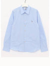 Zebra Embroidery Cotton Long Sleeve Shirt Light Blue - PAUL SMITH - BALAAN 2