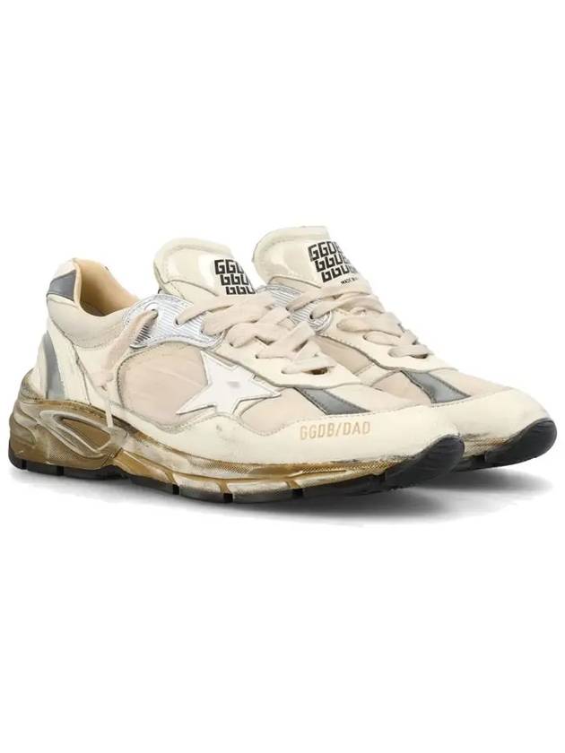 Dad Star Nappa Nylon Low Top Sneakers Beige - GOLDEN GOOSE - BALAAN 5