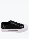 Check Ekd Cotton Low Top Sneakers Black - BURBERRY - BALAAN 2