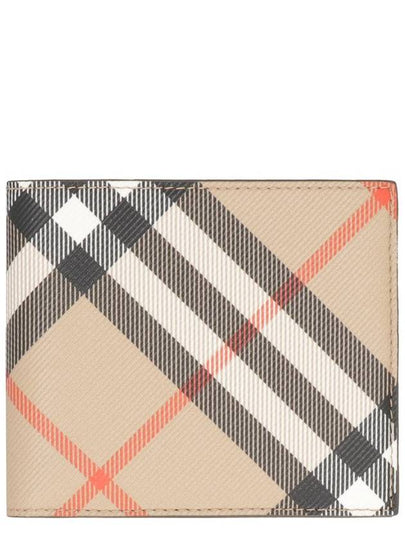 Check Bifold Half Wallet Sand - BURBERRY - BALAAN 2