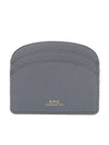 Demi Lune Card Wallet Grey - A.P.C. - BALAAN 1