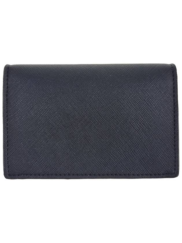 ORB Logo Saffiano Card Wallet Black - VIVIENNE WESTWOOD - BALAAN 3