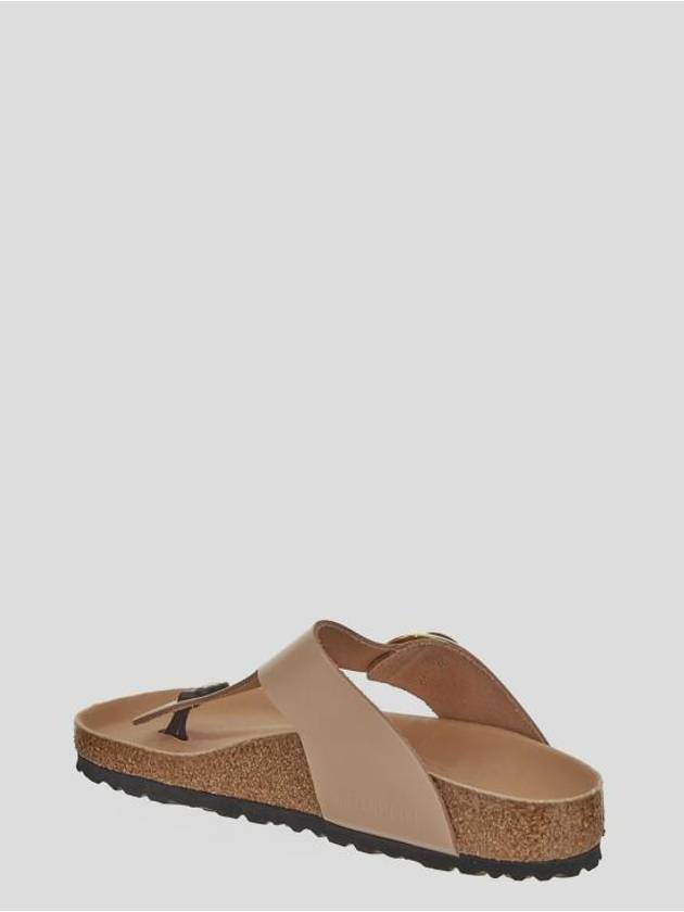 Gizeh Big Buckle Leather Flip Flops Beige - BIRKENSTOCK - BALAAN 4