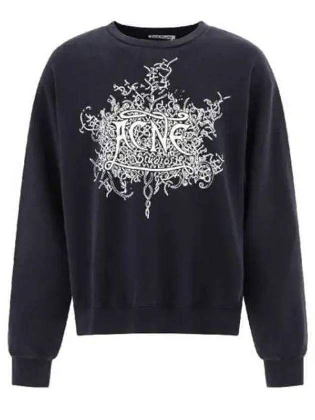 Logo Print Sweatshirt Black - ACNE STUDIOS - BALAAN 2