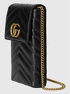 Marmont Matelasse Chain Mini Bag Black - GUCCI - BALAAN 3