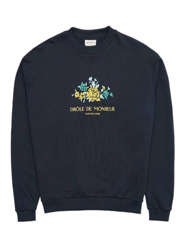 Drold Monsieur Fleur Sweatshirt SW107 CO001 NY - DROLE DE MONSIEUR - BALAAN 1