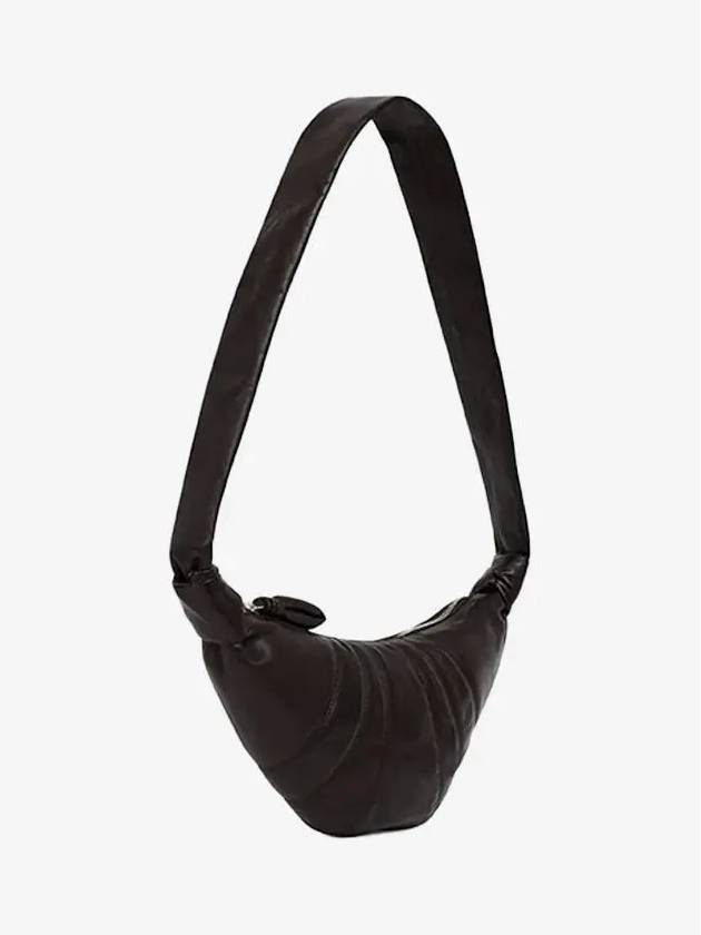 Croissant Small Nappa Leather Cross Bag Dark Chocolate - LEMAIRE - BALAAN 3