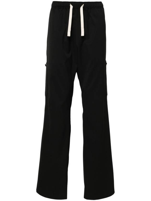 drawstring-waist wide-leg trousers - PALM ANGELS - BALAAN 1