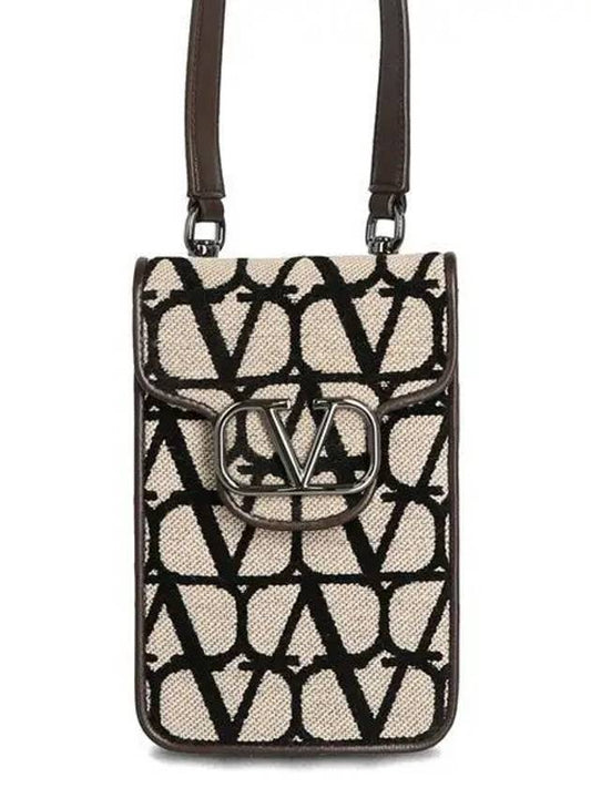 Toile Iconographe V Logo Cross Bag Beige - VALENTINO - BALAAN 2