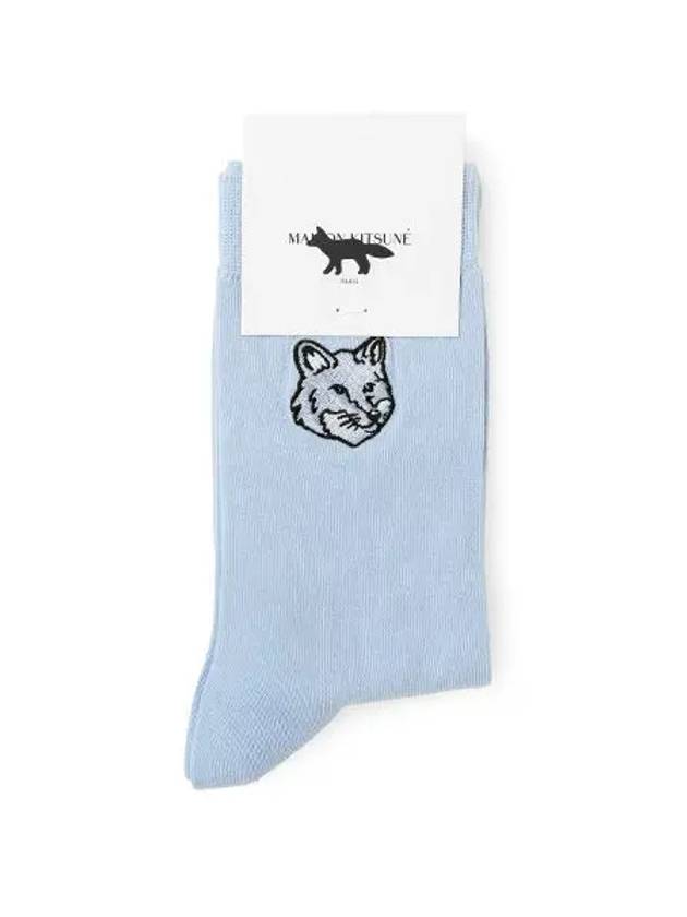 Fox Head Socks Blue - MAISON KITSUNE - BALAAN 4