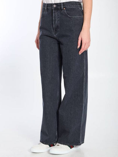 Wide Leg Denim Trousers - GUCCI - BALAAN 2